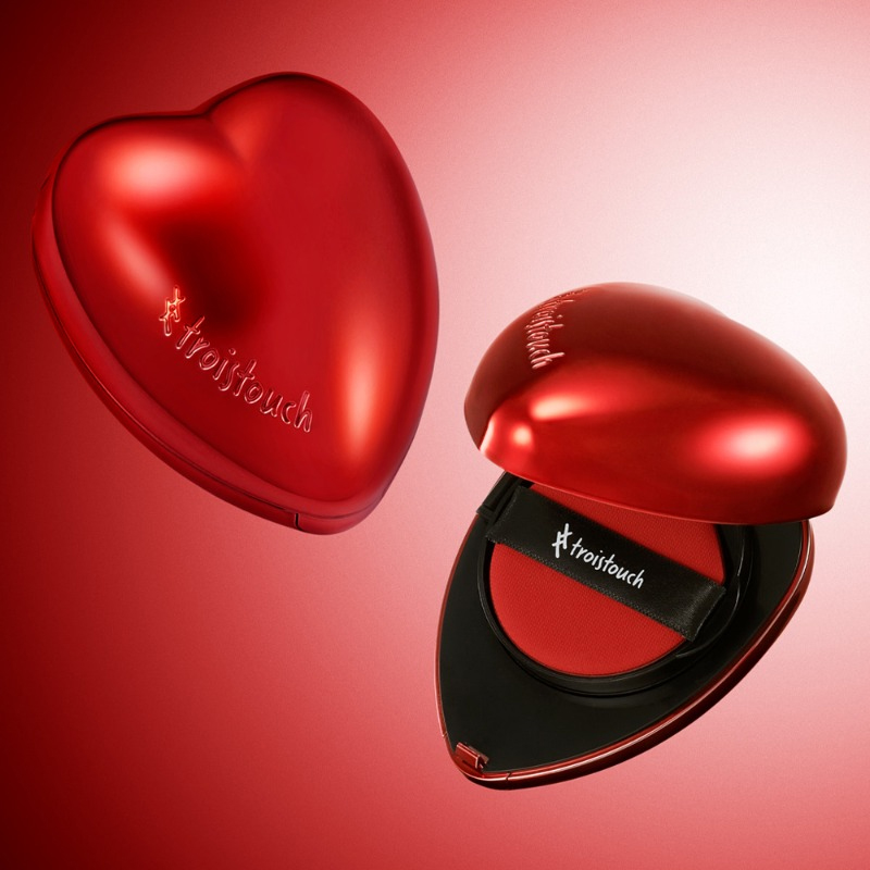 Heart Satin Mesh Cushion 15g